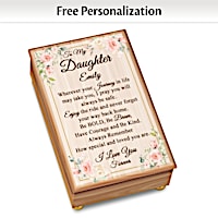 "To My Daughter" Personalized Wooden Music Box