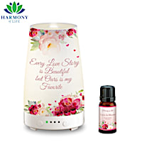 "Love Is In The Air" Illuminated Diffuser And Essential Oil