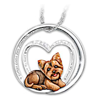 My Cuddly Yorkie Pendant Necklace