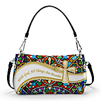 With God, All Things Are Possible Handbag