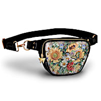 Lena Liu "Sunflower Splendor" Belt Bag With Butterfly Charm