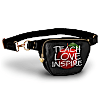 "Teach, Love, Inspire" Hands-Free Belt Bag For Teachers