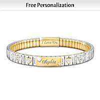 Granddaughter Bracelet With Name And Personality Traits