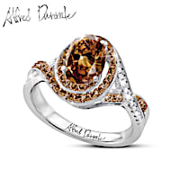 35 Diamonds & 1.5-Carat Quartz Gemstone Alfred Durante Ring