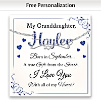 I Love You Granddaughter Personalized Necklace
