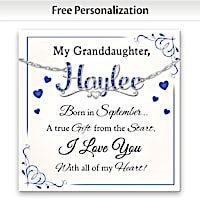 I Love You Granddaughter Personalized Necklace