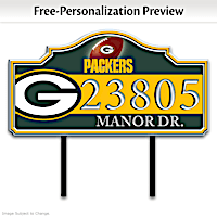 Green Bay Packers Personalized Address Sign