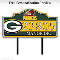 Green Bay Packers Personalized Address Sign