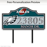 Philadelphia Eagles Personalized Outdoor Address Sign