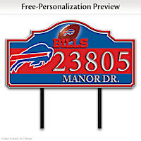 Buffalo Bills Personalized Address Sign