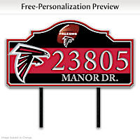 Atlanta Falcons Personalized Address Sign