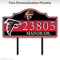 Atlanta Falcons Personalized Address Sign