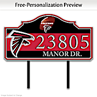 Atlanta Falcons Personalized Outdoor Address Sign