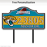 Jacksonville Jaguars Personalized Outdoor Address Sign