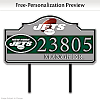 New York Jets Personalized Address Sign