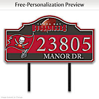 Tampa Bay Buccaneers Personalized Address Sign