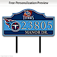 Tennessee Titans Personalized Address Sign