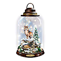 Al Agnew's "Spirit Of Winter" Illuminated Wolf Lantern