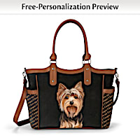 I Love My Dog Personalized Tote Bag