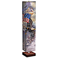 Ted Blaylock 4-Sided Patriotic-Themed 5-Foot Floor Lamp