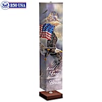 Ted Blaylock 4-Sided Patriotic-Themed 5-Foot Floor Lamp