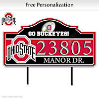 The Ohio State University Personalized Address Sign