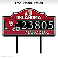 The University Of Oklahoma Personalized Address Sign