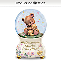 I Love You Beary Much Personalized Glitter Globe