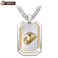 The Courage To Serve U.S. Marine Corps Pendant Necklace