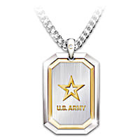 The Courage To Serve Army Pendant Necklace