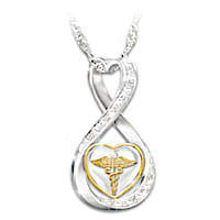 "Work Of Heart" Swarovski Crystal Healthcare Necklace