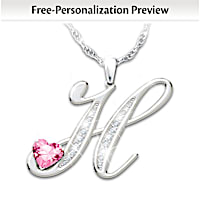 Birthstone Granddaughter Of Mine Personalized Necklace