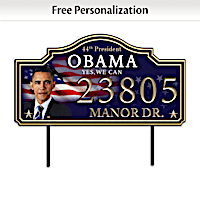 President Barack Obama Personalized Outdoor Address Sign