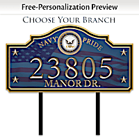 Military Personalized Address Sign
