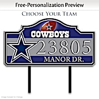 NFL Personalized Outdoor Address Sign: Choose Your Team