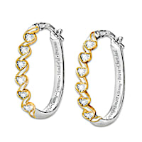 "All That You Are" Diamond Hoop Earrings For Daughters
