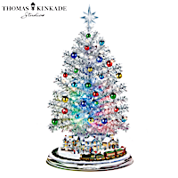 Thomas Kinkade Silver Blessings Christmas Tree