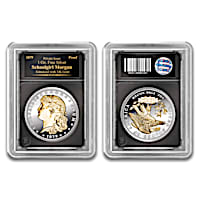 Schoolgirl Silver Morgan Proof Coin With 24K-Gold Plating