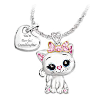 "You're Purr-fect To Me" Necklace For Granddaughters