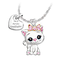You're Purr-fect To Me Hand-Enameled Pendant Necklace