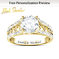 One Love Personalized 18K Gold-Plated Ring