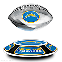 Los Angeles Chargers Levitating Football Sculpture