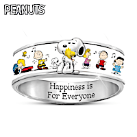 PEANUTS "Happiness" Spinning Ring