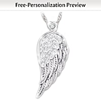 Guardian Angel Necklace For Daughters With Personalized Poem