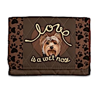 Love Is A Wet Nose Yorkie Wallet