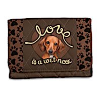 Love Is A Wet Nose Dachshund Wallet