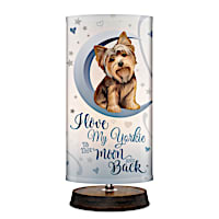 Love My Yorkie To The Moon And Back Lamp