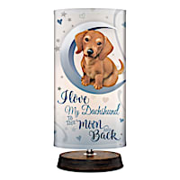 Love My Dachshund To The Moon And Back Lamp