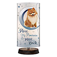 Love My Pomeranian To The Moon And Back Lamp