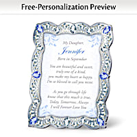 "Daughter, You Are A Treasure" Personalized Framed Poem